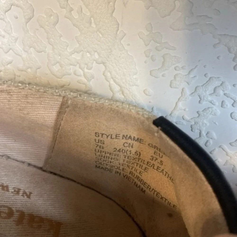 Kate Spade Greer Perforated Parchment Slip On Espadrilles Flats Women 7B Vietnam